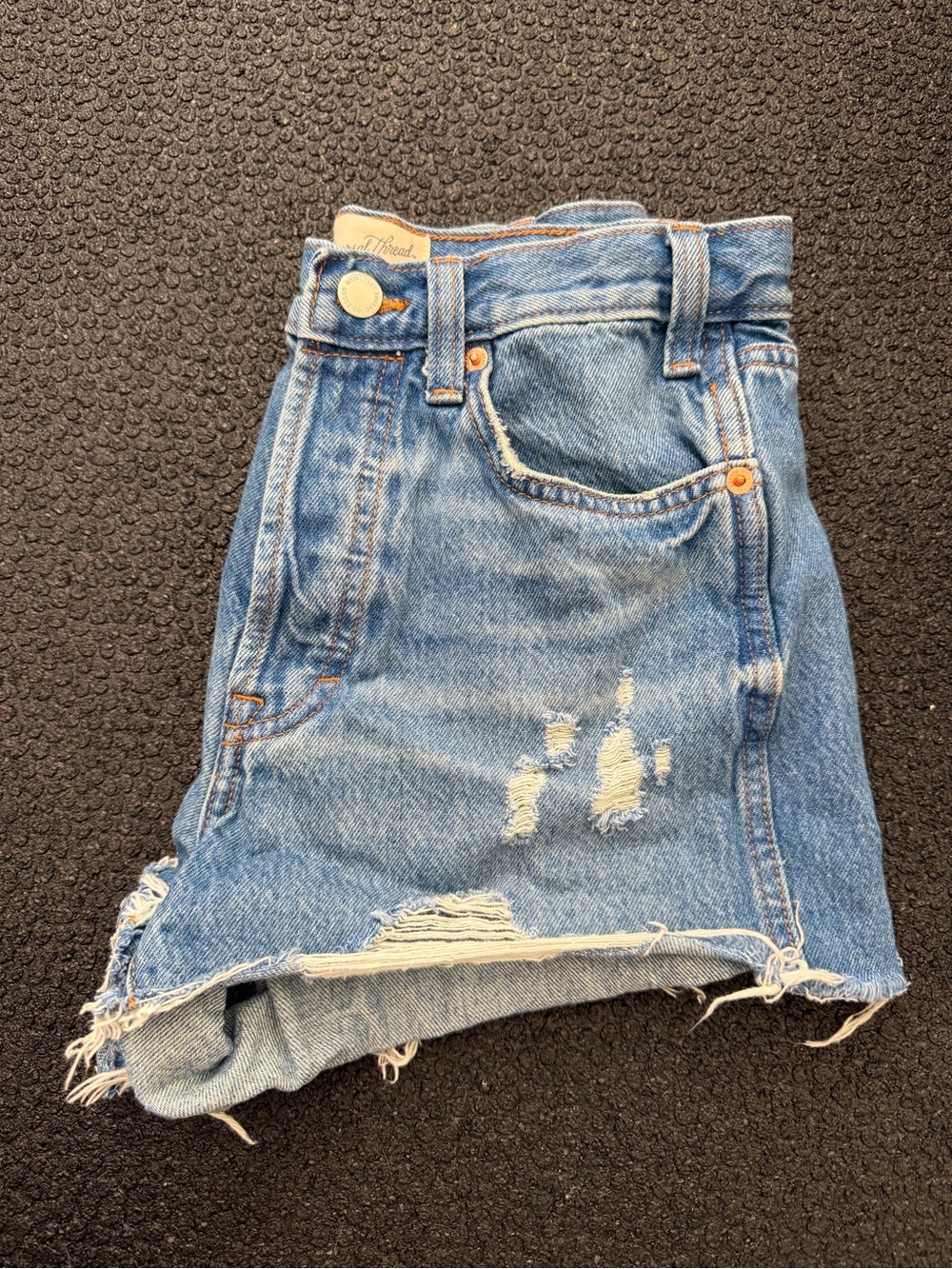 Universal Thread Light Blue High Rise Mini Denim Shorts